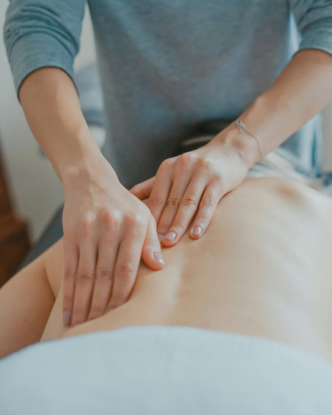 Gentle hands-on physiotherapy treatment